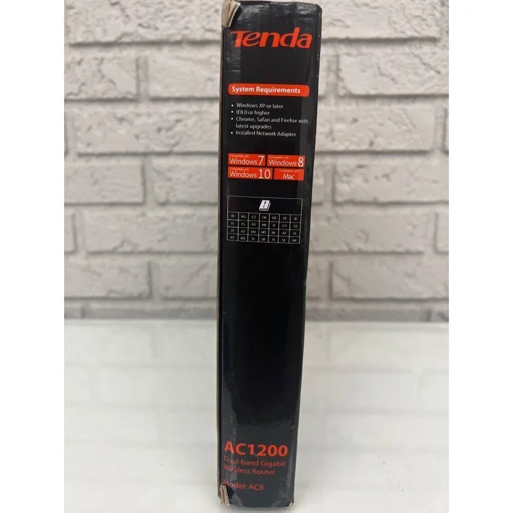 Tenda AC8 AC1200 Dual Band High Speed Wireless Wi-Fi Router / Smart App